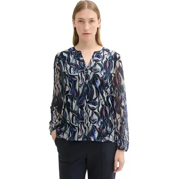 Dámské tričko Tom Tailor Dunkelblau/ Grau 4550004 XS