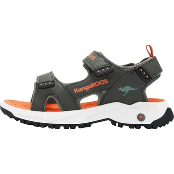 Chlapecké sandály Kangaroos Khaki/ Orange 787200 36