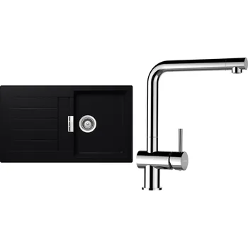 Granitový dřez Set Schock S1-12 (dřez Signus D-100 Puro + baterie Epos Chrom)