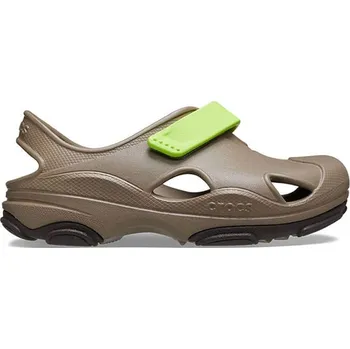 Dívčí tenisky Boty Crocs Khaki/ Limette 7337419 20.5