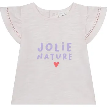 Dívčí tričko Tričko Carrément beau Creme/ Lila 700612 86