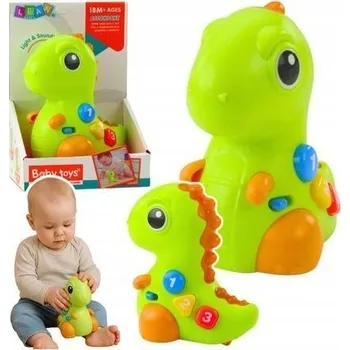 Hračka pro nejmenší Hračka pro malé děti Dinosaurus na kolečkách Světla Zvuky