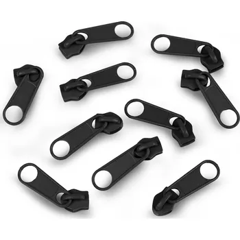 Zip Jezdec ke spirálovým zipům No 5 pro metráž typu POL, velké, 332 černá