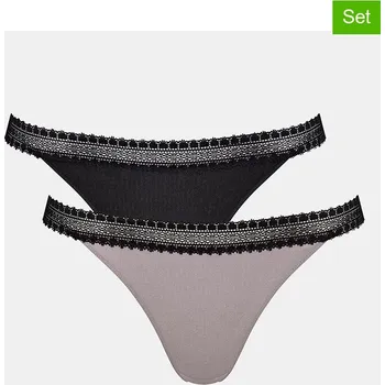 Dámská móda Kalhotky Sloggi Schwarz/ Grau 5233567 XL