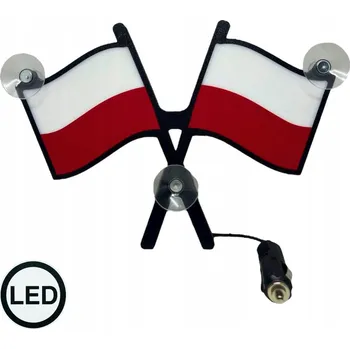 Vlajka LED vlajky 24V na přísavky Vlajka Polský