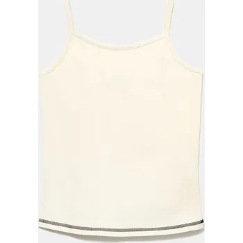 Dívčí tričko Tričko Sisley Creme 691190 150