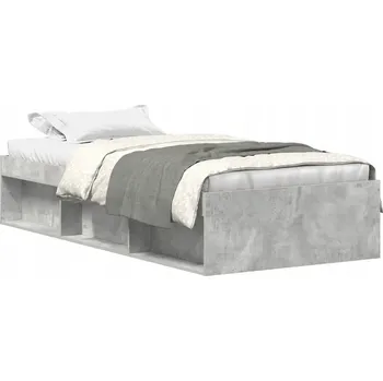 Ložnice Postel s dekorem dřeva VidaXL 90x200 cm bílá