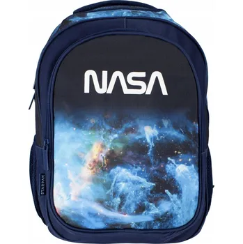 Školní batoh Starpak vícekomorový modrý s reflexními prvky