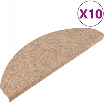 Nášlap na schod Samolepicí nášlapy na schody, 10 Ks, béžové, 65x22,5x3,5 cm