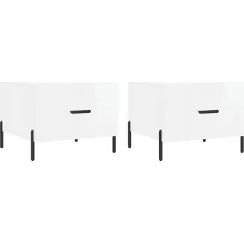 Konferenční stolek Konferenční stolek VidaXL čtvercový 50 x 40 x 50 cm bílý