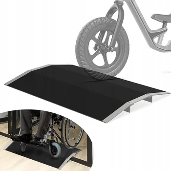 Invalidní vozík KOVÁ RAMPA PRAHOVÁ PRO INVALIDNÍ VOZÍKY, KOLA, MOTORKY 300KG, 60CM ŠÍŘKA