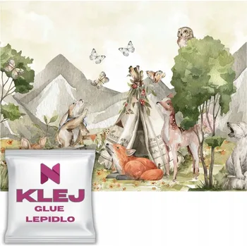 Fototapeta Fototapeta do dětského pokoje Tapeta Lesní zvířátka pro děti 148x220