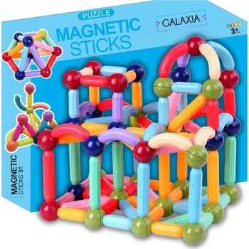 ostatní stavebnice STAVEBNICE KOSTKY GALAXIA VELKÉ STAVEBNÍ PRO DĚTI 120 DÍLKŮ MAGNETIC