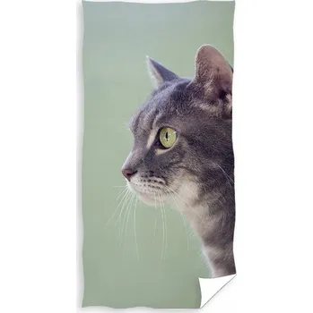 Ručník BAVLNĚNÝ RUČNÍK s motivem KOČKY 70x140 cm