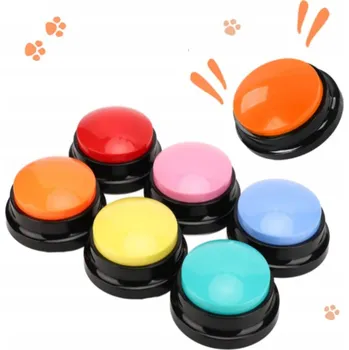 Hračka pro psa 6X MLUVÍCÍ TLAČÍTKA PRO PSY NAHRÁVACÍ ZVUK EDUKAČNÍ HRAČKA PRO PSA