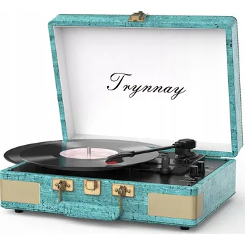 Příslušenství pro čtečku elektronické knihy GRAMOFON NA VINYL 3 RYCHLOSTI ELEGANTNÍ KUFŘÍK PU KŮŽE AUX BT RCA REPRODUKTORY