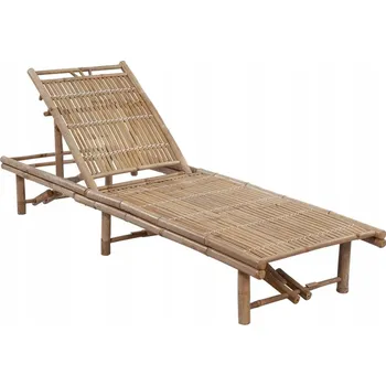 Zahradní lehátko VidaXL Zelené bambusové Lehátko