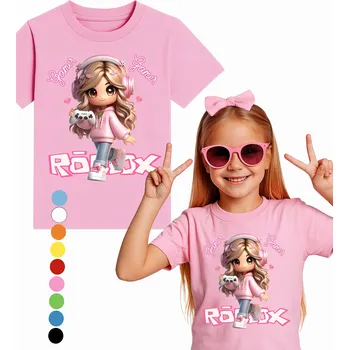 Chlapecké tričko Dětské tričko Roblox Gaming T-Shirt Velikost M 140 Cm + TETOVÁNÍ