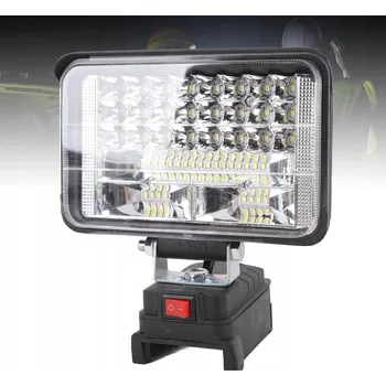 Svítilna LAMPA PRO MAKITA 18V halogen PRACOVNÍ SVÍTILNA + 2X USB 30LED 48W 4 PALCE