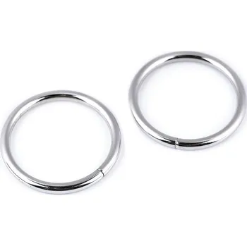 Kroužek Ø35 mm, střední, 1 nikl