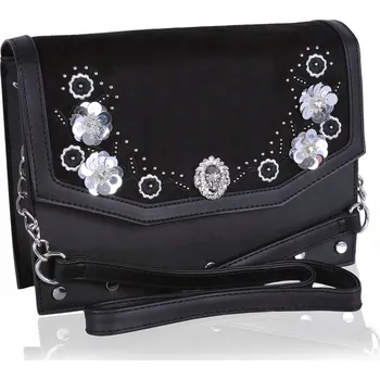 Kabelka Černá kabelka se stříbrnými ozdobami PRIMARK