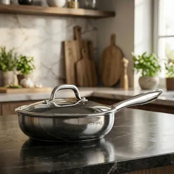 Pánev Nerezová pánev na indukci s poklicí Starke Pro Treviso 24 cm