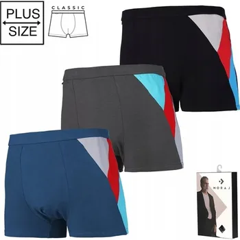 Boxerky Pánské boxerky klasického střihu, přiléhavé Pohodlné Kalhotky SADA 3 KUSŮ MORAJ 4XL