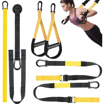 SADA POSILOVACÍCH GUM NA CVIČENÍ JÓGY ZÁVĚSNÉ ŽLUTÉ PRO TRÉNINK RAMEN