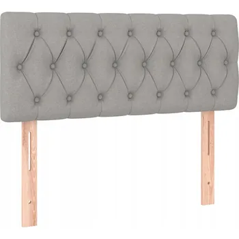 Čelo postele nastavitelné světle šedé 90 x 7 x 78/88 cm