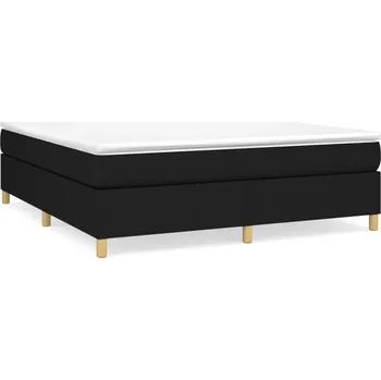 Postel Rám postele černý 203 x 180 x 35 cm, pro matraci 180 x 200 cm