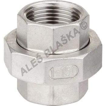 Fitinka Šroubení nerezové přímé závitové NEREZ, s plochým těsněním - vnitřní závity - INOX holendr - 1/8" TYP311