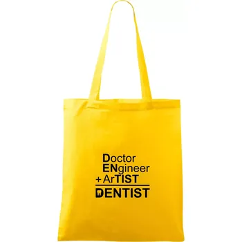 Co znamená dentist - Taška bavlněná - 42 x 38 cm ( Žlutá )
