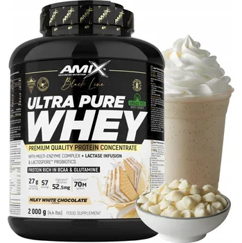 Protein Protein syrovátkový koncentrát - WPC Amix powder 2000 g příchuť bílá čokoláda