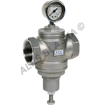 Instalatérský materiál SECTORIEL - Francie | Redukční nerezový ventil přetlakový na páru - regulátor tlaku páry (pojišťovák pára) - 3/4" 1-6bar 1581