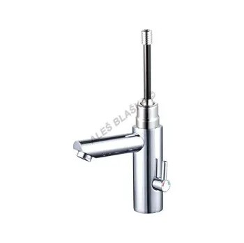 Vodovodní baterie TENDER TR 06 s páčkou tlačítkový časový stojánkový umyvadlový ventil s regulací teploty - CHROM TR06 s páčkou