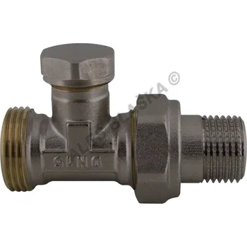 Ventil Regulační ventil přímý s eurokonusem (detentor připojení k radiátoru) - 1/2" 410/D 1/2"