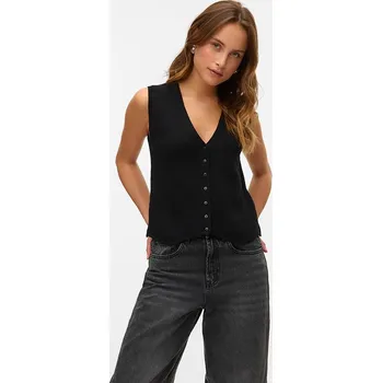 Oblečení a móda Vesta Vero Moda Schwarz 5098636 M