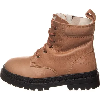 Dívčí kozačky Boty POM POM Hellbraun 762316 29