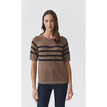 Dámský svetr TATUUM Hellbraun/ Dunkelblau 206312 XL