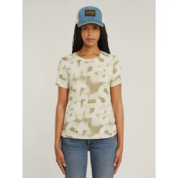 Dámské tričko Tričko G-Star Khaki/ Creme 9424369 L