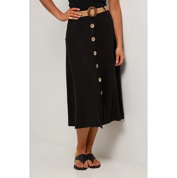 Dámská sukně Le Monde du Lin Schwarz 3645627 36/38