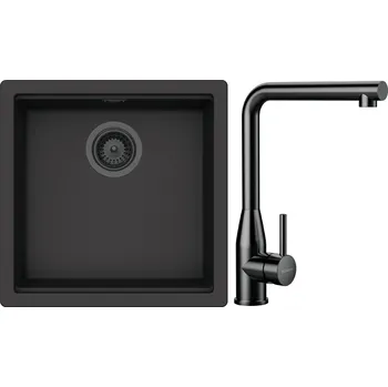 Kuchyňský dřez Set Schock S31-15 (dřez Kiruna N-100 Dusk + baterie Keto Gunmetal brushed + komponenty Gunmetal brushed)