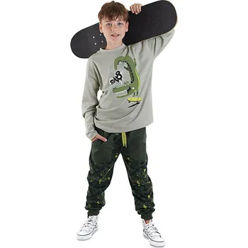 Dětská móda Tričko Denokids Khaki/ Grau 6812894 116