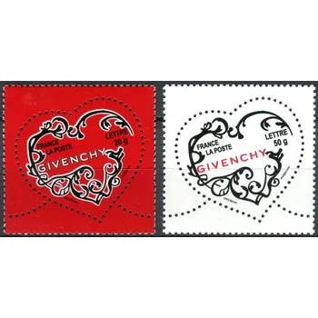 Poštovní známka Post France (2007) MiNr. 4196 - 4197 ** - Francie - svátek svatého Valentýna