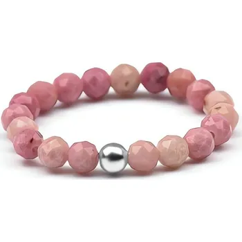 Prsten Korálkový prsten s rodonitem POL-R01 Agato / Obvod: 57 mm - 57 mm