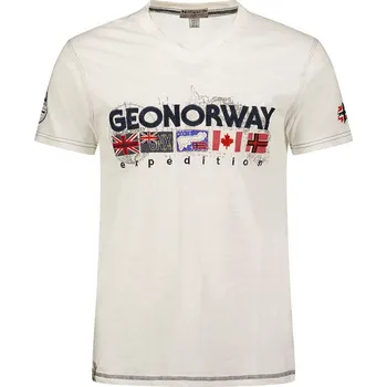 Chlapecké tričko Tričko Geographical Norway Weiß 4304302 140
