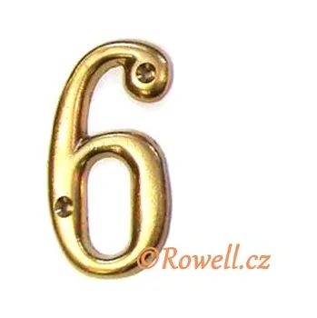 Nábytkové kování C2s Čísélko zlaté '6' (C2s Čísélko zlaté '6')