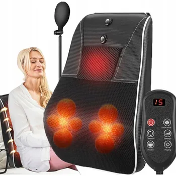 Masážní přístroj MASÁŽNÍ VYHŘÍVACÍ PODLOŽKA do AUTA, DOMU, KANCELÁŘE na SEDADLO MASÁŽNÍ PŘÍSTROJ POLŠTÁŘ