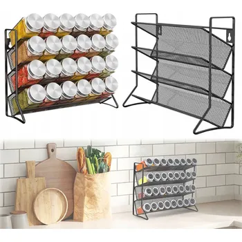 Úložný box ORGANIZÉR NA KOŘENÍ, STOJÁNEK 2x NA KOŘENÍ NA DESKU NEBO NA ZEĎ