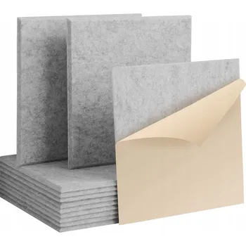 Hudebniny SAMOLEPICÍ AKUSTICKÉ PANELY 12 KS 30X30X1 ŠEDÉ IZOLACE STĚN